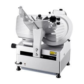 VEVOR Automatic Meat Slicer, 180W + 370W Deli Slicer with a 12 inch Premium 65Mn Blade, 0-0.3 inch Adjustable Thickness