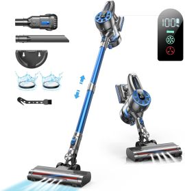 450W 36kPa Powerful Cordless Handheld Vacuum With LED Display, 40-Minute Battery Life, Rechargeable, Suitable For Home Use And Cleaning Pet Hair, (Color: Blue)