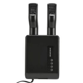 1Pc Portable Shoe Dryer Boot Shoe Warmer Deodorizer With 3 Timer Settings For Wet Boots Gloves Hats Garments (Color: black)