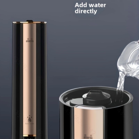 Humidifier, Suitable For Use In Large Houses, Large Capacity Whole House Moisturizing, Suitable For Halloween Christmas Gifts (Color: black)
