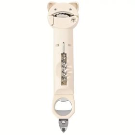 4-in-1 And 5-in-1 Can Openers And Bottle Openers, Suitable For Seniors With Arthritis And Hand Weakness (Color: Beige)